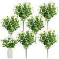 6 Bunch St Patricks Day Decoration Artificial Shamrock Plant for Faux Shamrock Pick Flower Stem Irish Clover Silk Floral Fake Green Leaf Realistic Flower Arrangement DIY Vase Home Table Decor(Elegant)