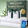 Decolure 100% Viscose Bamboo Sheets - Luxury King Size 6-Piece Set | Naturally Cooling, Ultra Soft, Deep Pockets