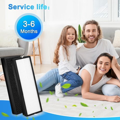 1Pack Upgraded HFD320 3-in-1 H13 True HEPA Replacement Filter for Honey-Well Air Genius 3,4,5,6 Series Air Purifiers-Models HFD300, HFD310, HFD320,HFD360,HFD314, HFD323CV1, HFD323-TGT,HFD324