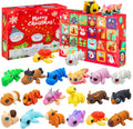 Skiennix 2024 Christmas Advent Calendar - Mini 3D Animal Toys for Kids & Adults | Perfect Stocking Stuffers