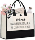 Afterprints Retirement Gift for Woman, Retired Tote Bag, Retirement Gifts for Women 2026, Funny Retirement Canva Bag, Retirement Gifts for Coworker, Nurse, Grandma, Friend, Teacher
