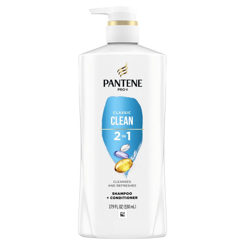 Classic Clean 2-in-1 Shampoo and Conditioner, Moisturizing Hair Care, 17.9 oz