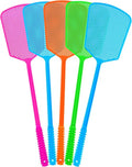 Fly Swatter | 5-Pack Heavy Duty Manual Fly Killers with Long Handles for Indoor & Outdoor Use