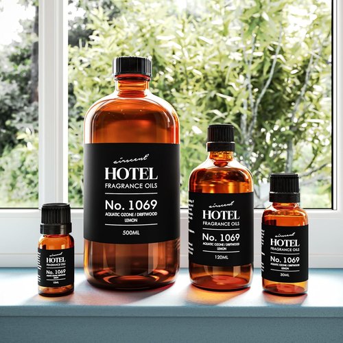 AirScent Hotel Diffuser Oil No. 1069 - Aquatic Ozone & Driftwood Scent - Premium 10 mL Fragrance Oil for Diffusers & Crafting