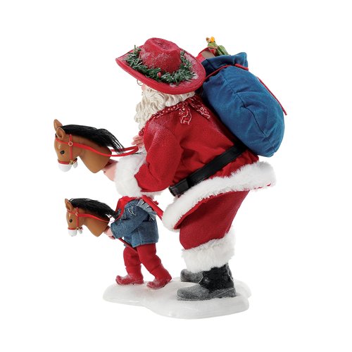 Department 56 Possible Dreams Sports and Leisure Santa Cowboy Round Up Figurine, 11 Inch, Multicolor
