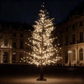 6FT Black Lighted Birch Tree with 1100 Warm LED Lights, Prelit Christmas Tree with Twinkle Lights, Indoor Outdoor LED Birch Tree with Timer & Brightness Control, Christmas Indoor Decoration