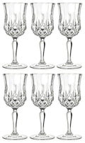 Barski Wine Glass - Goblet - Red Wine - White Wine - Water Glass - Stemmed Glasses - Set of 6 Goblets - Crystal like Glass - 7.75 oz. Beautifully - Cut Crystal - Designed Made in Europe
