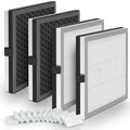 JF180 Replacement Filter Compatible with JF180 Air Purifier, 3-in-1 HEPA Filter and Activated Carbon, 4 Pack