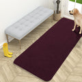 OLANLY Dog Door Mat - Absorbent Non-Slip Chenille Mat for Muddy Paws | 59x24 Inches, Quick Dry, Russet