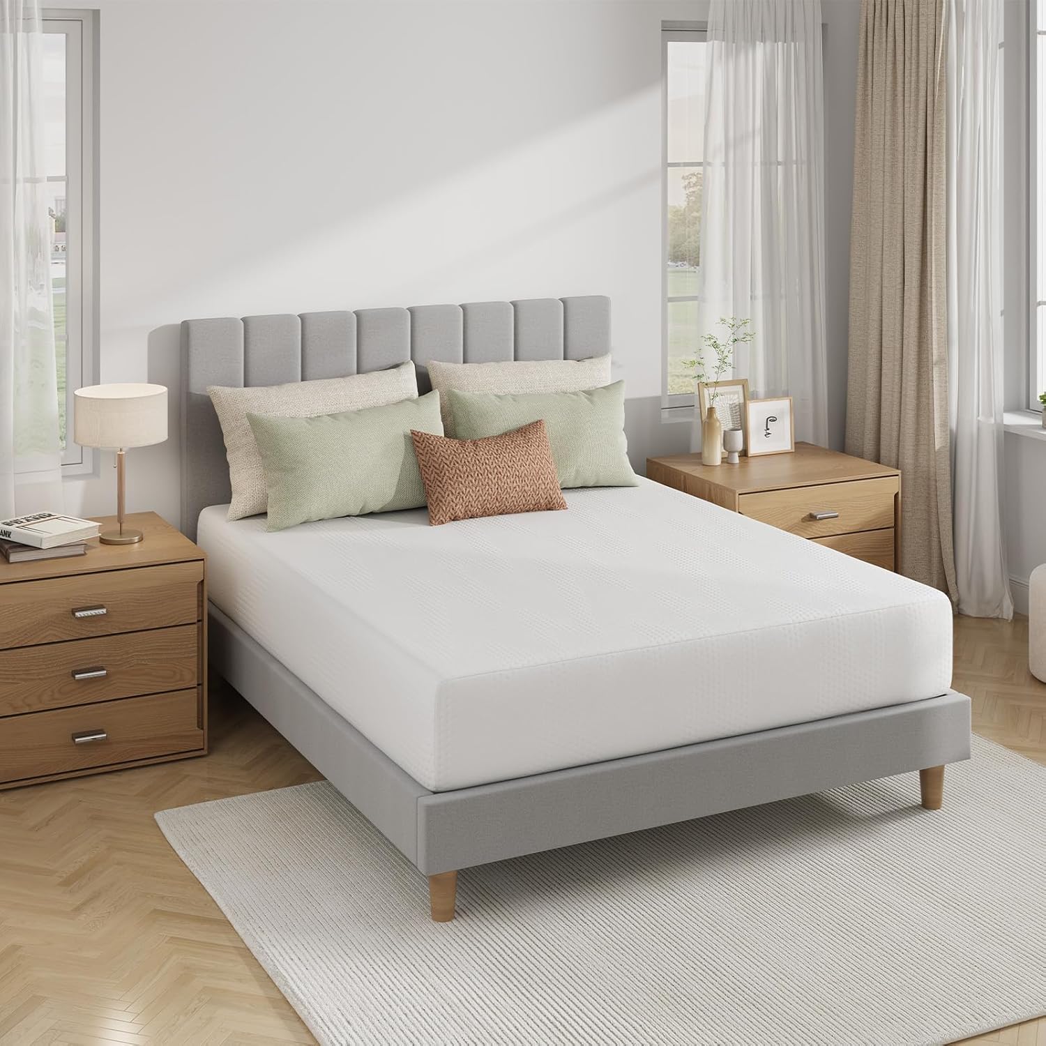 Novilla Queen Mattress - 10 Inch Gel Memory Foam for Comfortable, Cooling Sleep | CertiPUR-US Certified