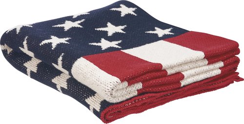 Primitives by Kathy Throw Blanket - American Flag, from Our Patriotic Collection