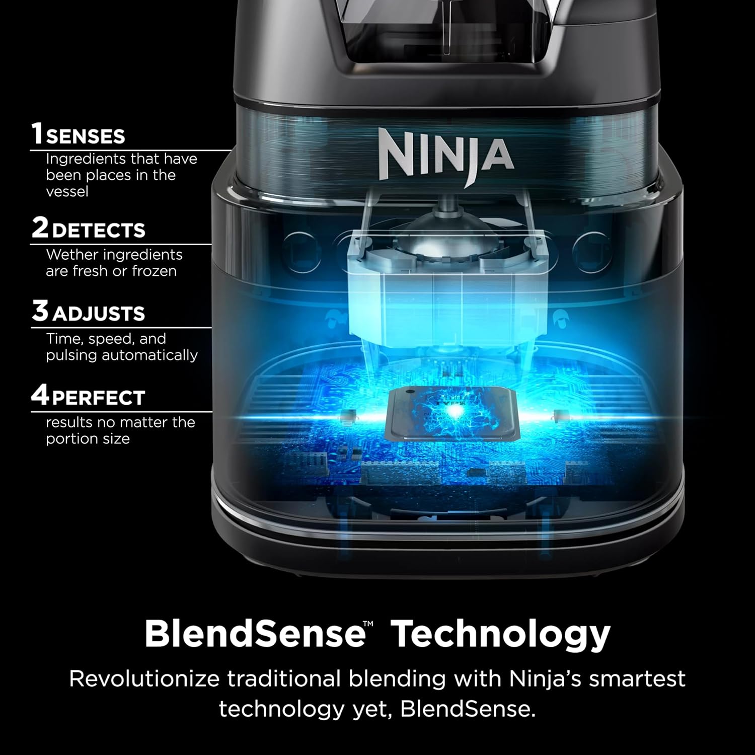 Ninja Blender - 72 oz. Full Size Pitcher for Smoothies, Shakes & Frozen Drinks | 1800 Watt | Black