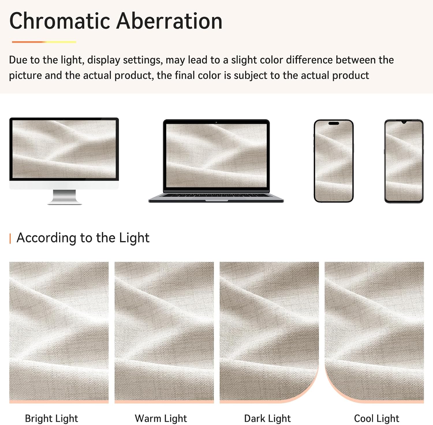 Skiennix 100% Blackout Curtains - Textured Faux Linen Drapes, 84" Long, 2 Panels Set, Beige