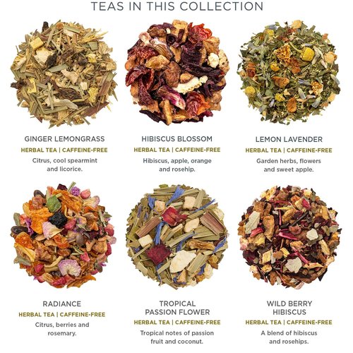Tea Forte Tea Advent Calendar Gift Set; 12 Individually Wrapped Handcrafted Assorted Pyramid Infuser Tea Bags with Numbered Doors, Demoiselle