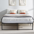 VECELO 14" Queen Bed Frame/Metal Platform Mattress Foundation/No Box Spring Needed