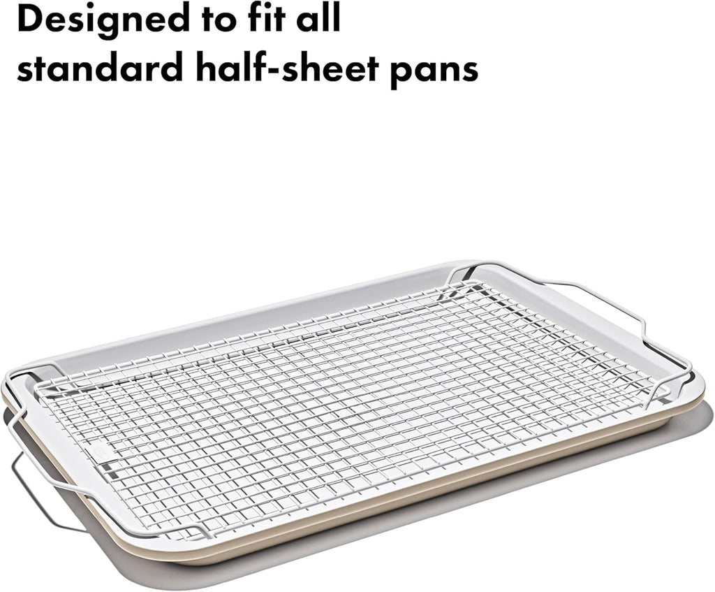 OXO Good Grips Non-Stick Pro Ceramic Coated Baking Rack - Perfect for Cooling & Baking