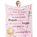 Nicetous Baptism Gifts for Girl Blanket 50x40in, Baptismal Gifts for Women/Kid/Baby Girl, Baptism Favors, Christening Gifts for Girls, Baptism Gift Idea Soft Throw Blanket