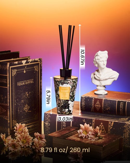 M&SENSE Eucalyptus Sage Reed Diffuser Set - 8.79fl oz (260ml) Home Fragrance Non-Toxic Natural Reed Diffuser for Home, Air Freshner Gifts for Bathroom Bedroom Fragrance Decor