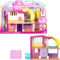 Barbie Mini Dreamhouse Doll House Set - Includes 1.5-Inch Doll, Furniture, Elevator & Pool