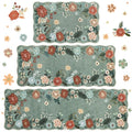 Homcomoda Floral Kitchen Rugs Mats for Floor 3PC, Farmhouse Non Slip Kitchen Rug Runner, Washable Non Skid Kitchen Rugs, Comfort Standing Mat for Laundry, Desk, Bar, Office