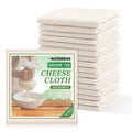 16PCS Cheese Cloths, 20 x 20 inch, Grade 100, Overlocked Edges, Ready to Use, Muslin Cheesecloth for Straining and Cooking,100% Unbleached Cotton, Reusable.