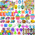 Skiennix 117 PCS Party Favors - Pop Fidget Toys & Goodie Bag Stuffers for Kids 4-12