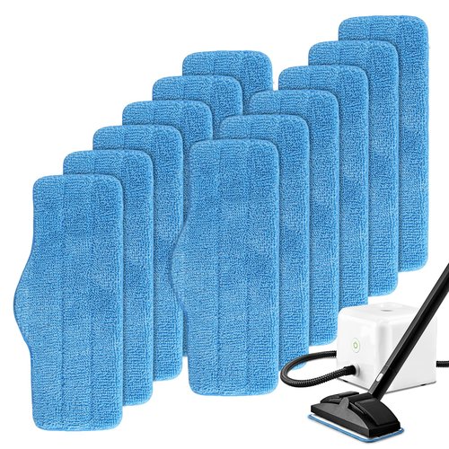 Steam Mop Pads Fit for Dupray Neat Steam Cleaner - 12 Pack Neat Washable and Reusable Microfiber Pads - Accessories for Neat Steam Cleaner