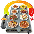 NAXBEY Warming Mat for Food extra large, Heating Mat For Food, 31.6"x15" Foldable Food Warming Mats for Countertops, Buffet Parties, Sourdough Warmer, Tortilla Warmer, 9-Level Temp 6-hour timer