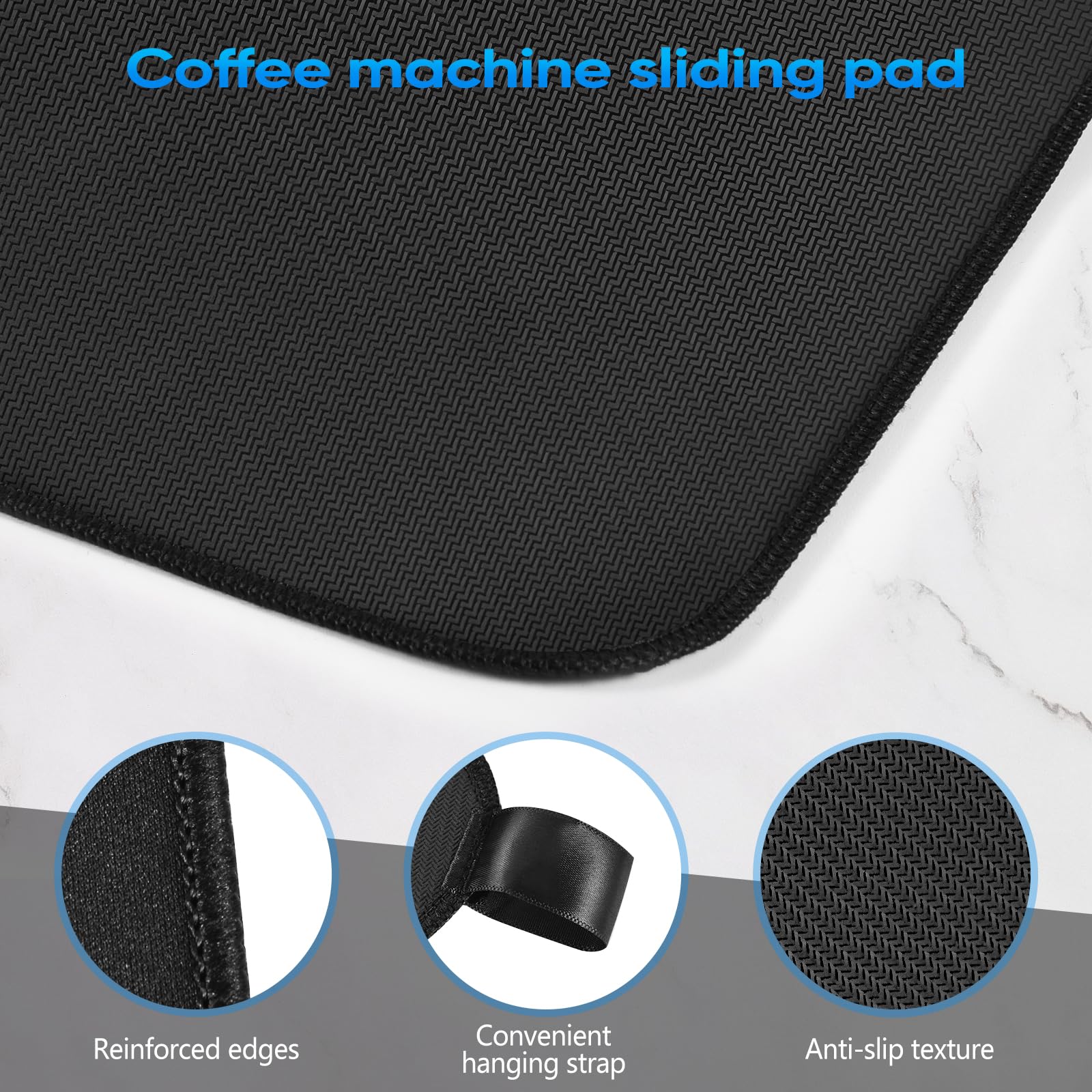 Sliding Mat Compatible with Ninja Espresso CoffeeMachine ES601/ES701 with Hanging Strap - Smooth Glidewith Anti-Slip Base - Easy To Clean for Ninja Cafe LuxeAccessonies