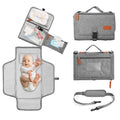 EXLIFBAG Portable Changing Pad - Waterproof Travel Diaper Mat with Shoulder Strap for Newborns