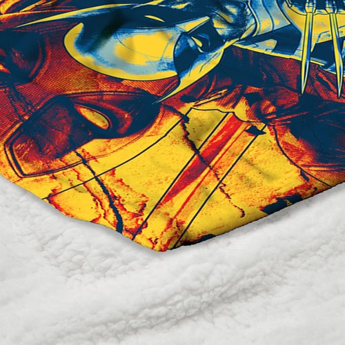 Northwest Deadpool Silk Touch Sherpa Throw Blanket, 50" x 60", Dead and Shred