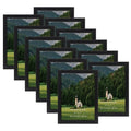 HORLIMER 5x7 Picture Frame Set of 12, Black Picture Frames Display 5 by 7 Photo for Wall or Tabletop