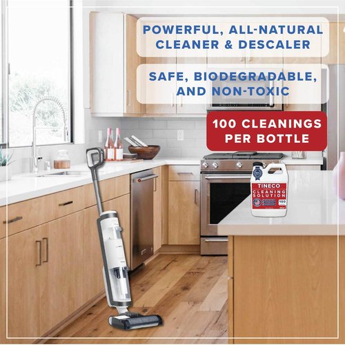 Floor Cleaner Compatible with Tineco - 100 CLEANINGS - 32oz Floor Cleaning Solution for Tineco - Universal Wood Floor Cleaner - Safe, All-Natural - For iFloor3, S7 Pro, S3, S5, S6 (No Steam Models)