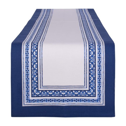 DII Table Top Décor Collection Spring & Summer Table Runner, 14x72, Porto Stripe Print