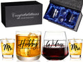 Wedding Gifts for Newlywed 2026, Unique Engagement Wedding Gifts for Newlywed Mr and Mrs Him and Her, Novel Couple Wishes for Couples