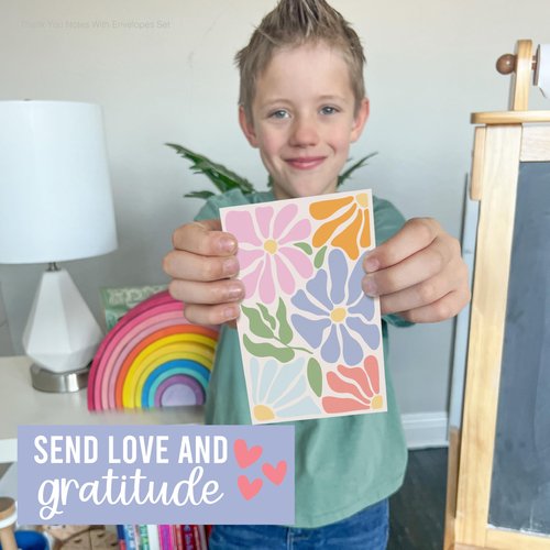 Hadley Designs Blank Cards and Envelopes – 54 Greeting Blank Notecards with Envelopes Bulk, Notecards Stationery Card Set, Stationary Note Cards, Floral Greeting Card Pack, Designed in USA