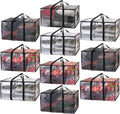 ClearSpace Oversized Moving Bags - Heavy-Duty Storage Bags with Backpack Straps & Zippers | 8 Pack for Easy Moving & Organization