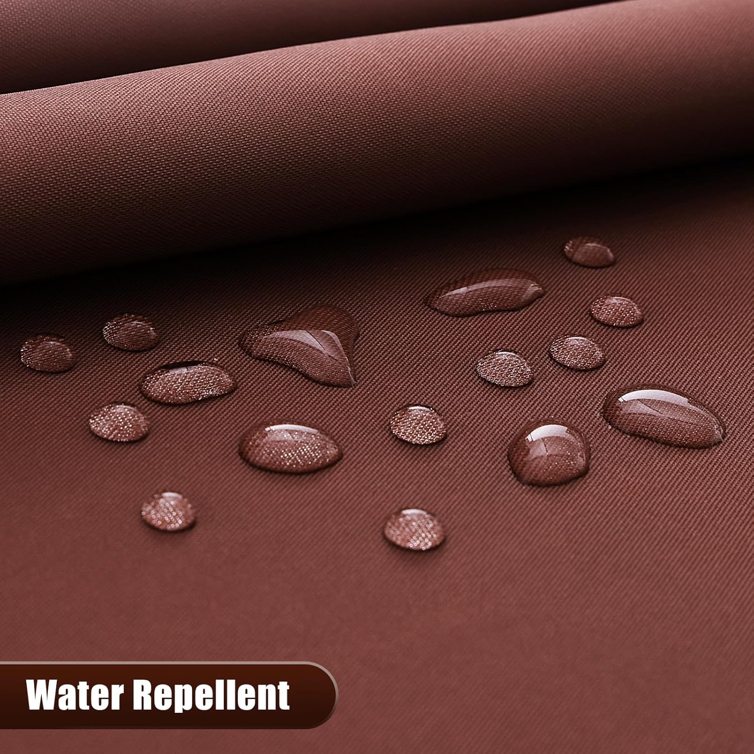 OLANLY Luxury Ombre Shower Curtain Set - Waterproof & Washable | Brown & White, 72x72 Inches
