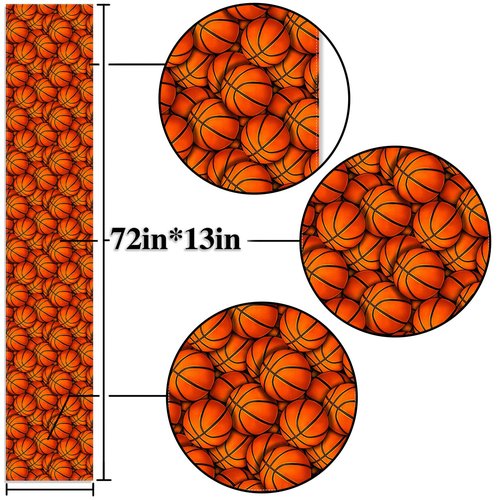 Nepnuser Basketball Table Runner Senior Night 2026 Sports Ball Themed Graduation Party Decoration Home Kitchen Dining Room Decor