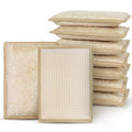 PEACHICHA Bamboo Sponges for Dish Washing Reusable Dish Sponge Multi Use Kitchen Sponges Non-Scratch Reusable Cleaning Pads for Dishes, Pots and Pans, Pack of 5