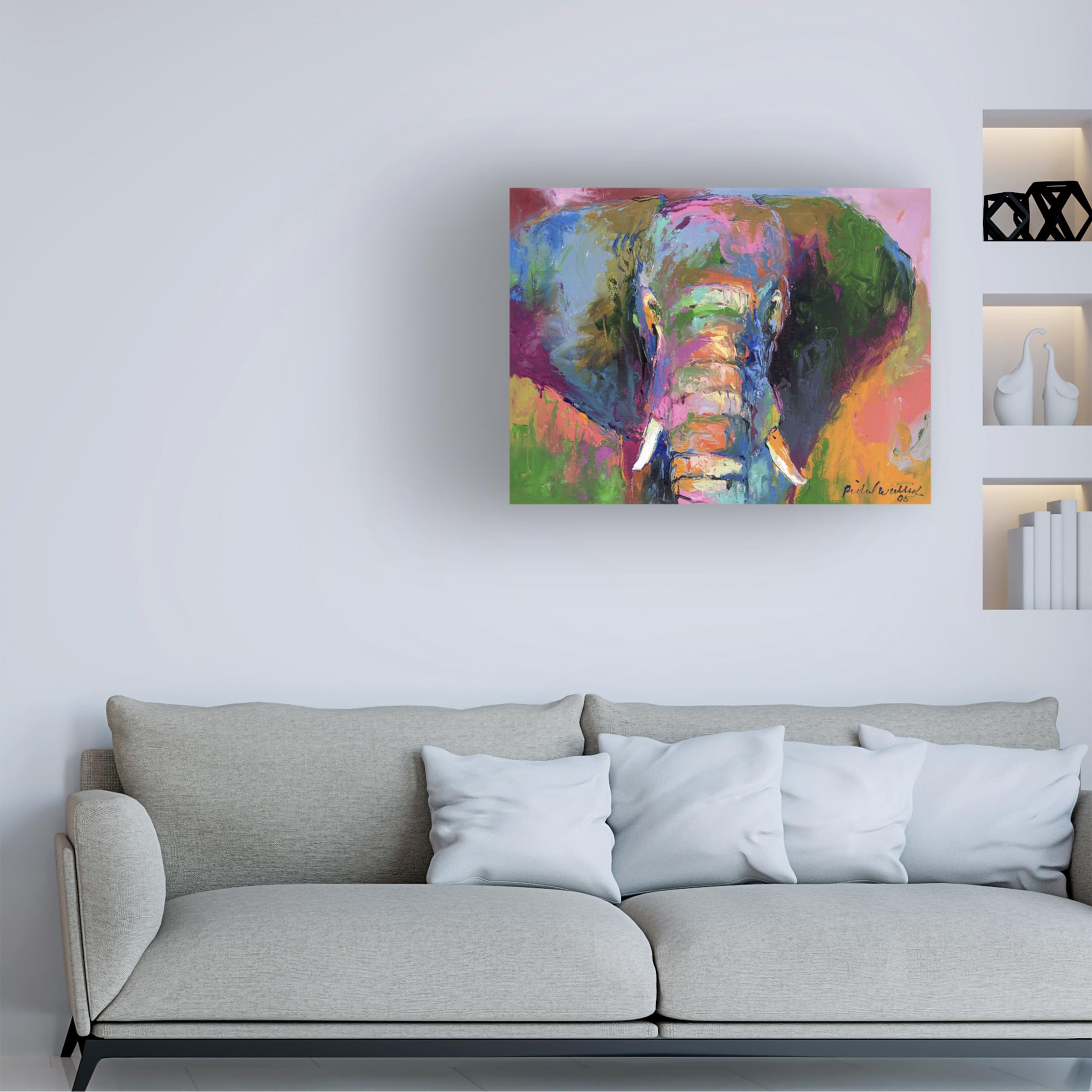 Trademark Fine Art Elephant 2 Artwork by Richard Wallich, 24 by 32-Inch