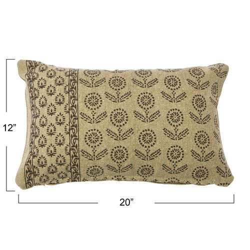 Floral Fields Lumbar Pillow Cover