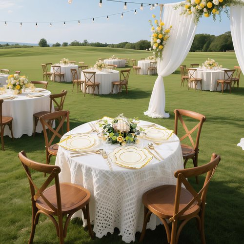 WONDERFUL 350PCS Ivory Plastic Plates for Party Plates Disposable Heavy Duty Ivory Gold Plastic Dinnerware Set for 50 Guests - 100 Disposable Plate,150 Silverware,50 Cup,50 Wedding Napkins for Wedding