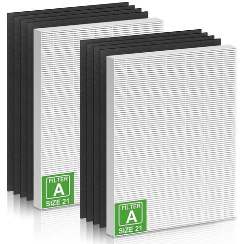 XBGG 115115 HEPA Replacement Filter A for Winix Plasmawave Air Purifier C535 AM90 5300 6300 5300-2 6300-2 9800, 2 True HEPA + 8 Pre-Filters