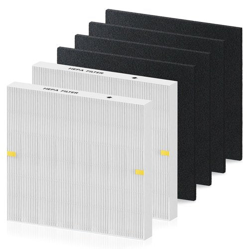 NISHCON AP-1512HH HEPA Filter Replacement for Coway Airmega AP-1512HH Air Purifier, 2 HEPA Filter 8 Carbon Pre Filters