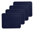 Pyrex 7212-PC 11-Cup Blue Food Storage Replacement Lid (4-Pack) - Made in USA