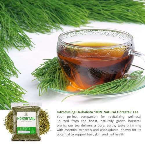 Herbalista Premium Loose Horsetail Tea (4 oz | 113g) | 100% Natural Cola de Caballo Herbal Tea | Shave Grass | Makes 50-60+ Cups | Stand-Up Resealable Bag | Crafted by Nature