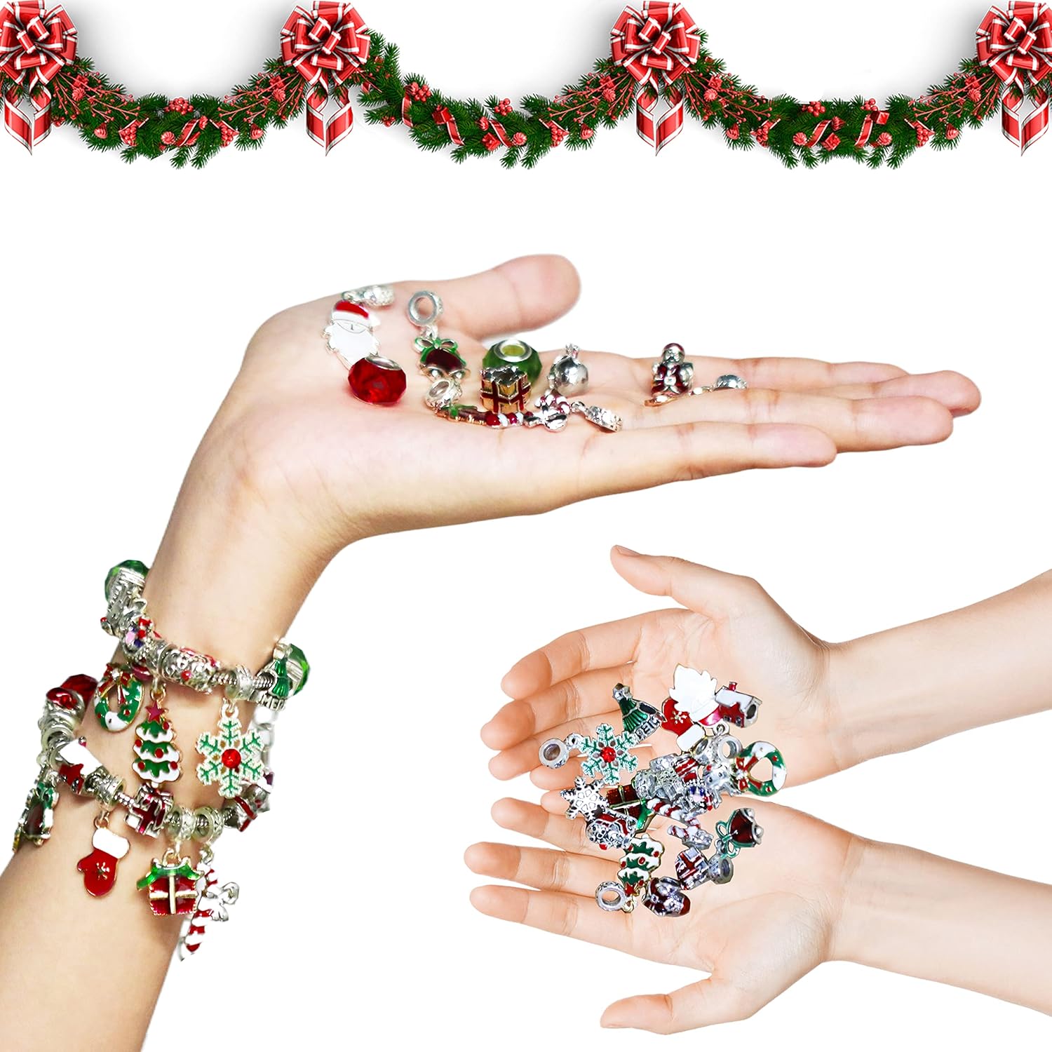 Novernat Charm Bracelet Advent Calendar - 24-Day DIY Bracelet Kit for Girls & Teens
