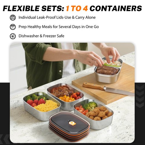 ESOHOT Heated Lunch Box,120W Electric Lunch Box for Adults with 1.5L 304 Stainless Steel Container, 12V/24V/110V Lonchera Eléctrica Portátil for Travel,Work,Car,Truck (Pure Black, 1.5L)