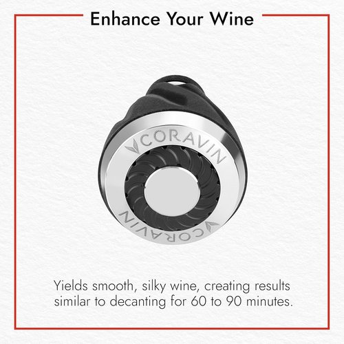 Coravin Aerator Attachment - Accessory for Coravin Wine by the Glass System and Wine Saver - Performs 60-90 Minutes Decant in Seconds